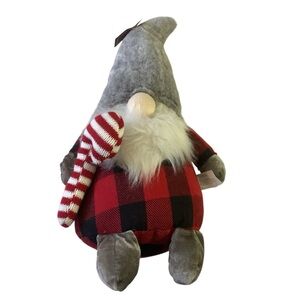 Balsam & Fir Trading Co. Rustic Holiday Collection Gnome with Candy Cane 17"